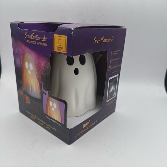 ScentSationals Halloween BOO! Ghost Design Fragrance Wax Warmer NIB - Picture 1 of 8